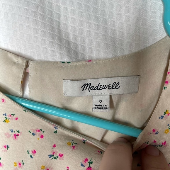 MADEWELL MicroFloral Flutter Sleeve Mini Dress 90s - Picture 9 of 13